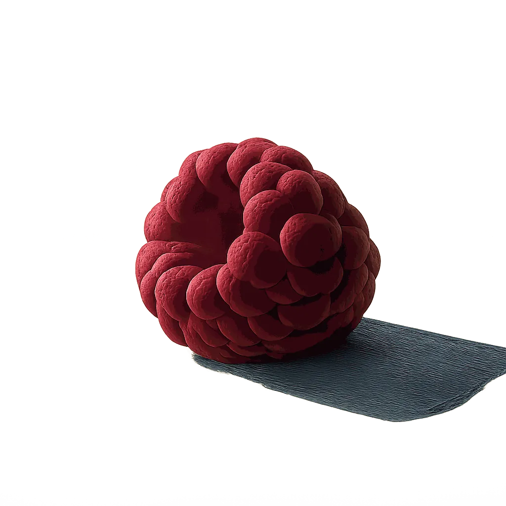 Freeze-dried raspberry